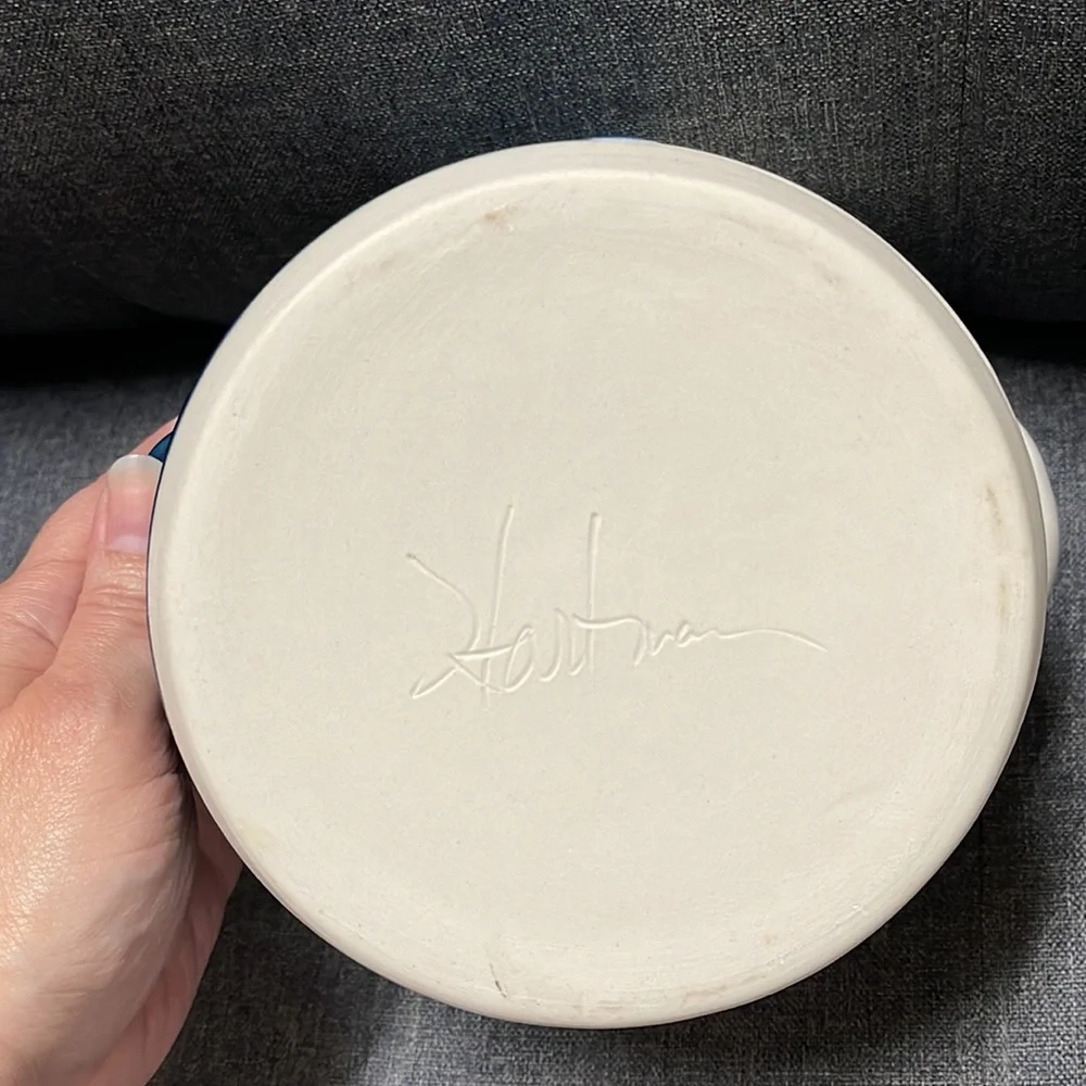 Walt Hartman Stoneware Clay Pottery Handmade Pot